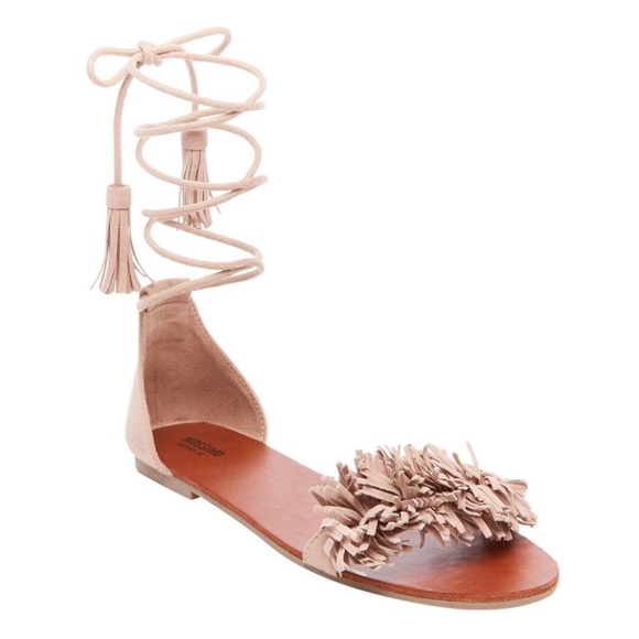 Mossimo Supply Co. Shoes - Mossimo Supply Co. Blush Nude Wrap up Sandals